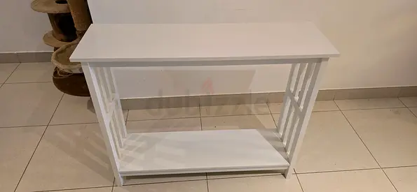 Home Box Slim White Console Table / Sofa Table