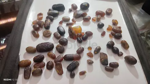 Natural old amber