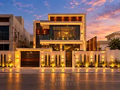 A luxurious, modern, smart-design villa featuring two floors, a rooftop, and a garden. Located direc