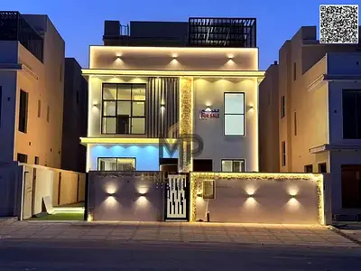 فيلا فاخرة بمسبح للبيع في الحليو 1 – عجمان | 5 غرف ماستر + رووف | السعر شامل رسوم التسجيل والتملك!