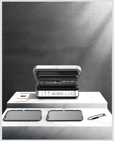 Electric Grill and Griddle with Thermometer For Sale