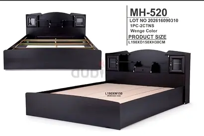 Brand New wood Bed with medical mattress queen size 150cm 190cm available
