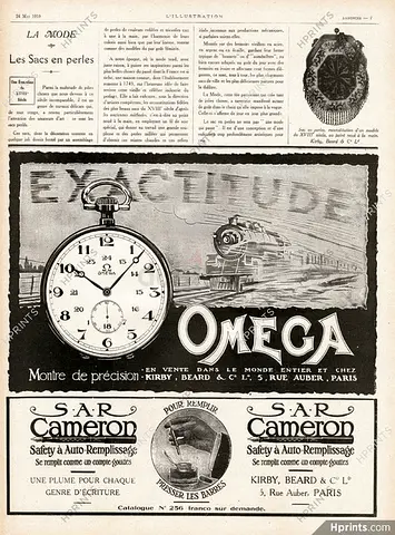Vintage Omega Pocket Watch Movement in Case — Working Mechanical Piece