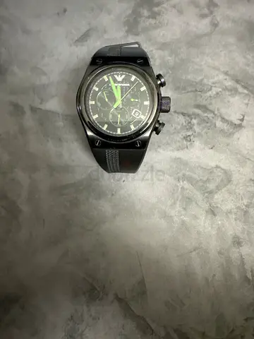 Emporio Armani AR6106 Men's Black Chronograph Watch