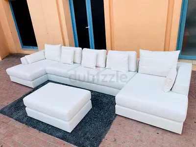 Marina Home U Shape Sofa with footstool