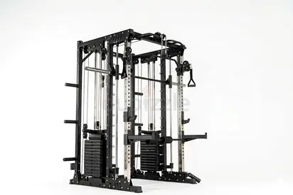 1 REP MAX Smith Machine & Functional Trainer – Dual 70kg Stacks