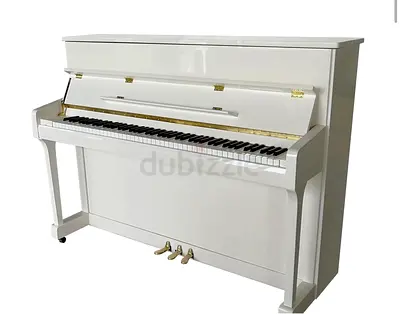 Upright Acoustic Piano - White, Good Condition