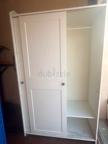 IKEA HAUGA White Wooden Cabinet / Storage Cupboard - Good Condition
