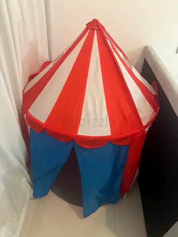 IKEA kids Play Tent Circus Teepee - Red, White & Blue