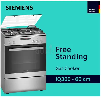 Excellent Chance NEW Siemens IQ300 Gas Cooker 4 Burner 60 CM WITH FAN Never Used