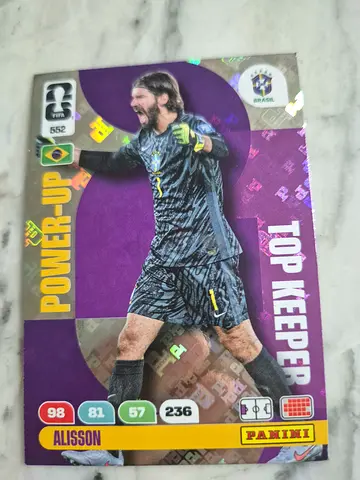 ALISSON BECKER top keeper panini footballl cards