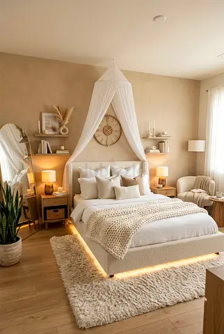 Stylish cozy 180*200king size carme boucle bed with soft warm