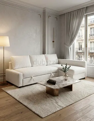 IKEA White Corner Sofa Bed

Modern white IKEA corner sofa bed with built-in storage. Its elegant de