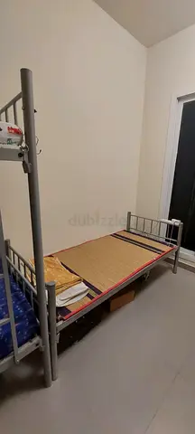 Single metal frame bed for sale