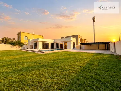 قطعة أرض سكنية متاحة | منطقة البرشا الجنوبية 1 | نظرة عامة على حوض السباحة والحديقة