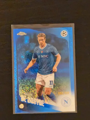 Kevin De Bruyne Napoli Topps Football Card 002/150 – Limited Numbered Card