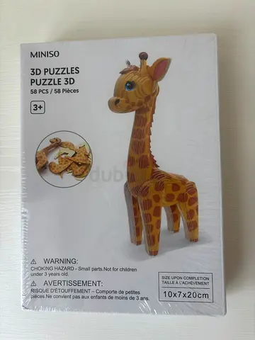 Miniso 3D Puzzle Giraffe - 58 Pieces (New, Sealed)