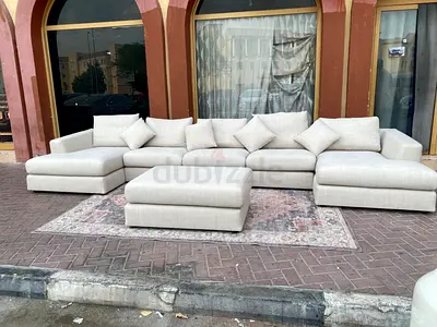 Marina Home U Shape Sofa with footstool