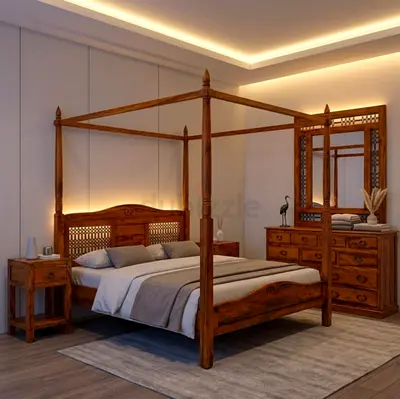 Marina solid wood bedroom set