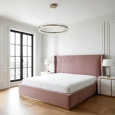 Brand New dusty pink colour 180*200 king size bed