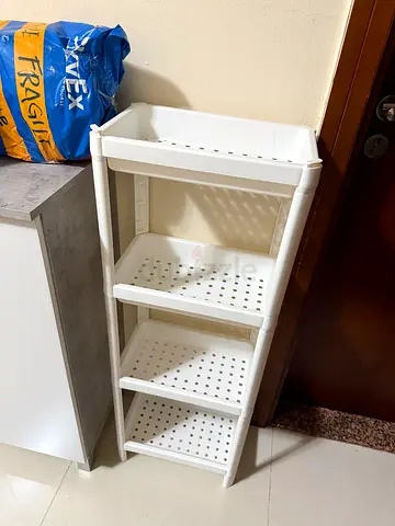 White 4-Shelf Plastic Storage Organizer - Light Use