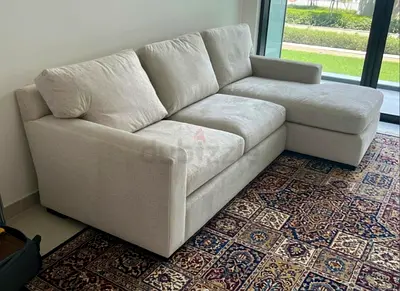 Crate&Barrel axis feather filled L Shape Sofa