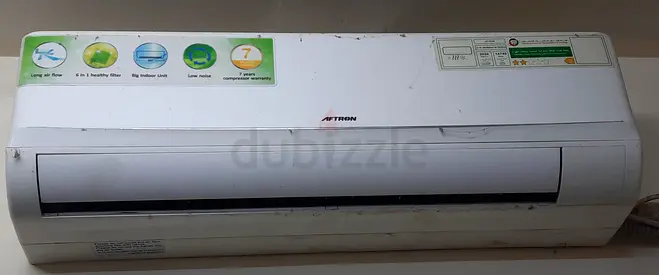 Used Aftron Split AC Wall Unit - 1.5 Ton (Good Working Condition)