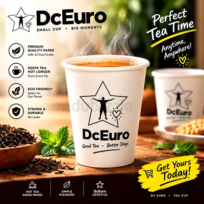 Disposal white Dceuro plastic cups