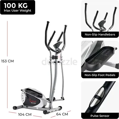 Sunny Health & Fitness SF-E905 Magnetic Elliptical Trainer