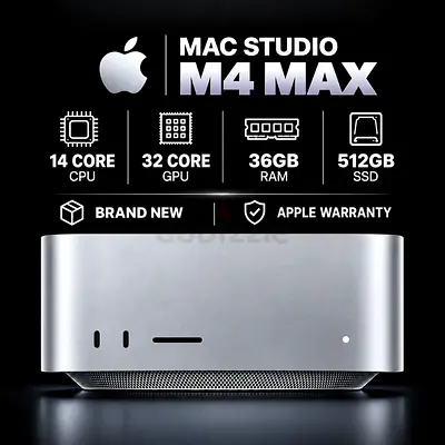 MAC STUDIO M4 MAX 36GB RAM 512GB SSD | BRAND NEW SEALED