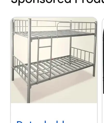 Metal Bunk Bed Frame - Twin over Twin, Sturdy Design