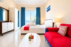 Spacious JVC Studio | Pool Views & Modern Stay