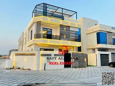 🏡 فيلا كورنر فاخرة للبيع في الحليو 2 – عجمان | 5 غرف ماستر + مجلس + صالة + غرفة عاملة + روف | شامل رسوم التسجيل والتملك