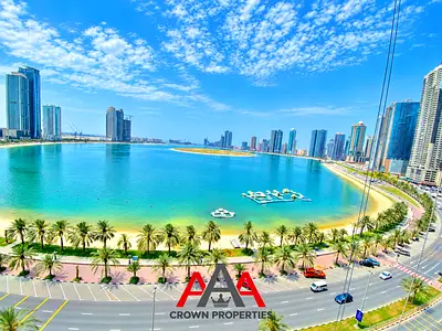 Luxury Fully Sea View 2BR | Maid Room | 3 Washrooms | Gym & Pool Free | 15 Days Free