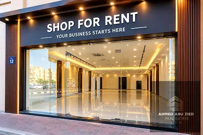 **Commercial Shop for Annual Rent in Al Bustan, Ajman – Only AED 14,000** Are you looking for a commercial space with an affordable annual rent to la