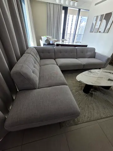 Murano 4-Seater Fabric Left Corner Sofa