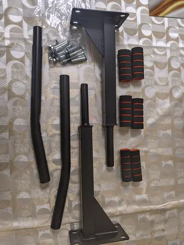 Wall-mounted pull-up station brackets with foam grips and bolts ( Full Set - Brand New )