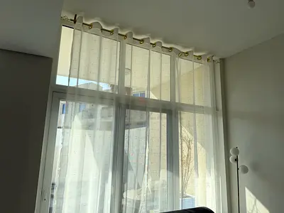 Lightweight Sheer White Grommet Curtains - Set of Panels