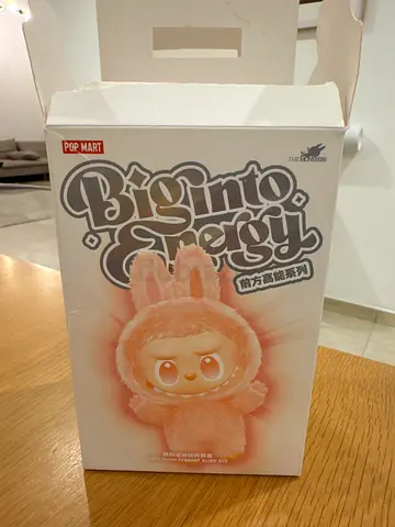 Pop Mart Labubu Big into Energy. Cute plush collectible figure in original box.
