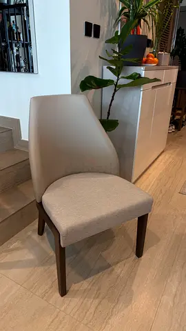 6pc. Modern dining/occasional chair with cushioned seat and back