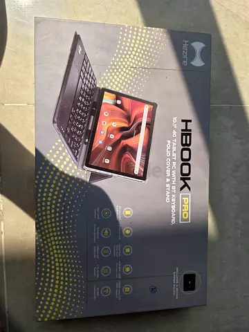 Hezre HBOOK Pro 10.1" 4G Tablet PC with Keyboard & Folio Stand - Used Boxed