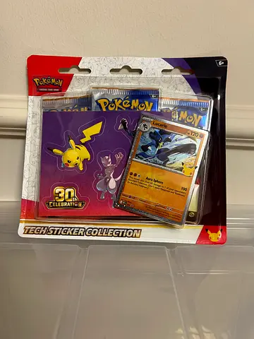 Pokémon 30th Celebration Lucario Tech Sticker Collection | 3 Packs