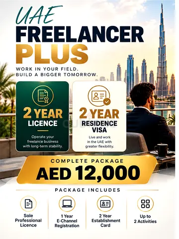 Dubai Freelancer Plus Package | 2-Year Licence & Visa
