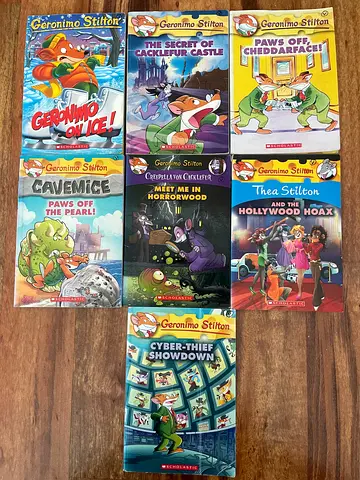 Collection of 8 Geronimo Stilton / Thea Stilton Kids Books - Good Used Condition