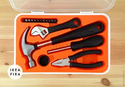 Ikea Fixa Tool Kit 17-Piece, Home Tool Kit