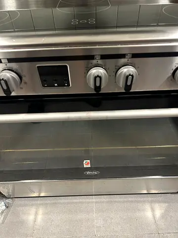Stainless Steel Electric Cooker with Ceramic Hob and Oven - Good Condition