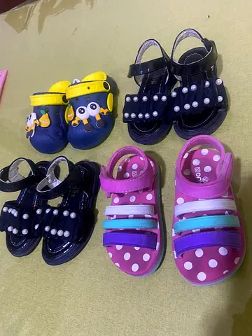 Baby girl sandals set of 4 , altogether for 20
