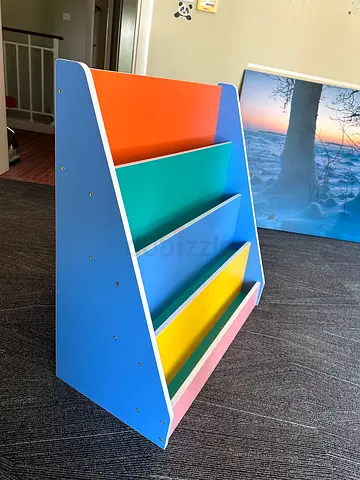 Colourful Low Book/Display Shelf for Kids - Good Condition