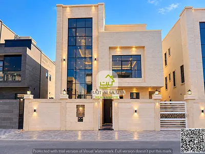 No down payment | 7 rooms, 3 living areas - facing Mohammed Bin Zayed Road | Two floors plus a roof | Freehold | No annual fees