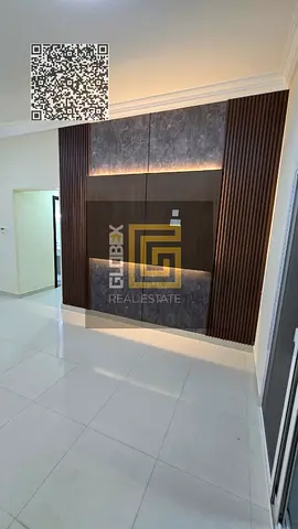 Two-bedroom apartment with a living room for annual rent in Al Jurf 3, Ajman; features spacious are